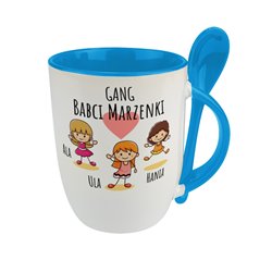 Kubek z łyżeczką dla Babci "Gang Babci" - personalizacja. 2