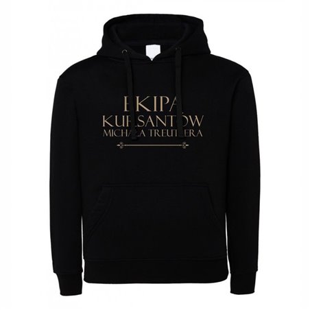 Bluza czarny z kapturem z kolekcji "Ekipa kursantów Michała Treutlera".