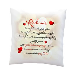 Poduszka specjalnie dla zakochanych.