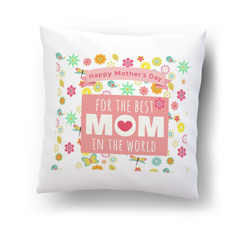 "Happy Mother's Day"- poduszka na dzień matki.