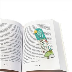 Zakładka do książki z tekstem " Czytasz tutaj".