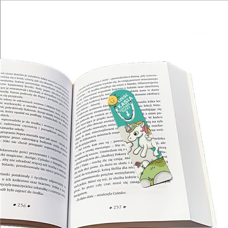 Zakładka do książki z tekstem " Czytasz tutaj".