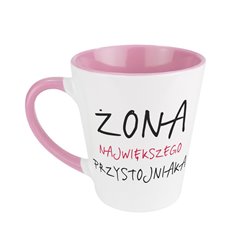 Kubek latte dla Pani Młodej na ślub "Żona największego przystojniaka" - różne kolory.