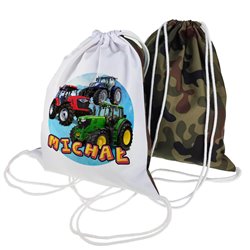 Super worko-plecak moro z grafiką "Traktor"- różne wzory- podaj imię dziecka. 2
