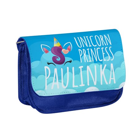 Piórnik personalizowany z imieniem dziecka z grafiką "Unicorn Princess".