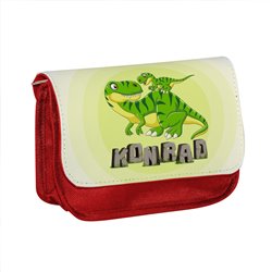 Piórnik personalizowany z imieniem dziecka z grafiką "Dinozaury"-różne wzory. 2