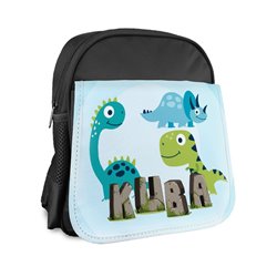 Plecak dla przedszkolaka - Dinozaury z imieniem- różne kolory i wzory. 2