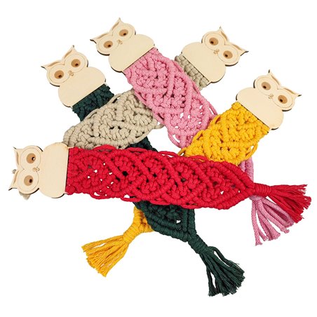 Pleciona zakładka do książki z sową- świetny prezent z okazji Dnia Nauczyciela- wybierz kolor.