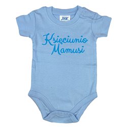 Body dla księciunia - "Księciunio Mamusi, Księciunio Tatusia"- krótki lub długi rękaw - wzór 3.