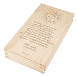 Pudełko na pieniądze na Bierzmowanie - wzór 1.