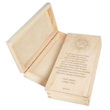 Pudełko na pieniądze na Bierzmowanie - wzór 1.