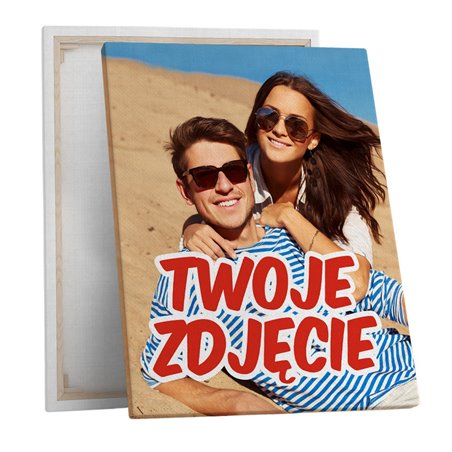 Obraz na płótnie canvas - z Twoim zdjęciem 30 x 50cm.