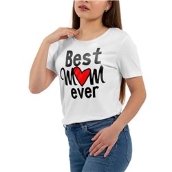 Koszulka z nadrukiem biała (T-shirt) "Best Mom ever". 2