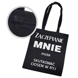 Super torba "Zaczepianie mnie" z długimi uszami i zamkiem.