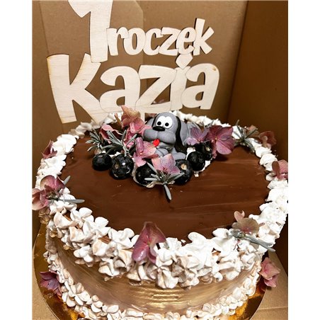 Topper na tort z okazji roczku - 1 roczek, 2 latka, 3 latka, 4 latka, 5 lat z imieniem.