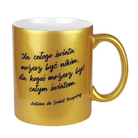 Kubek perłowy "Dzień dobry Piękna" - różne kolory.