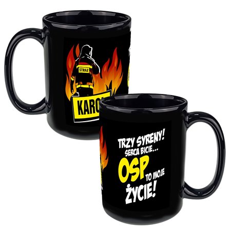 Super duży kubek XXL dla strażaka OSP - 450ml.