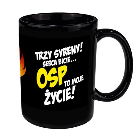 Super duży kubek XXL dla strażaka OSP - 450ml.