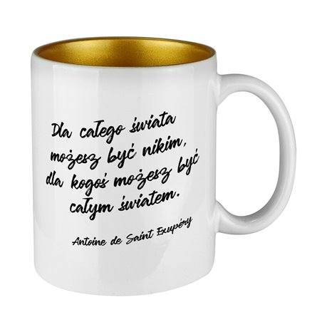 Kubek z perłowym środkiem specjalnie dla niej- Dzień dobry Piękna.