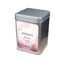 "Herbata imieninowa" - wspaniały pomysł na prezent - personalizowana puszka na herbatę. 2