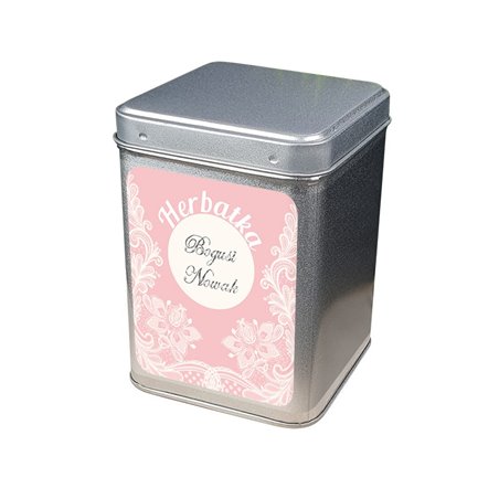 "Herbata dla mamy" - wspaniały pomysł na prezent - personalizowana puszka na herbatę.