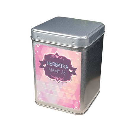 "Herbata dla mamy" - wspaniały pomysł na prezent - personalizowana puszka na herbatę.
