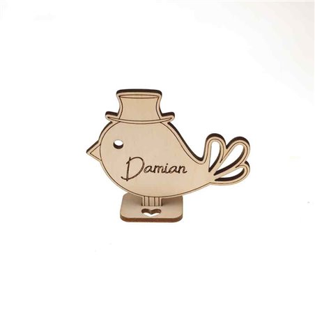 Vinietki ślubne na stół dla gości weselnych- Ptaszki- wybierz swój wzór.