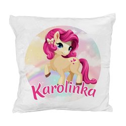 Pluszowa poduszka "Kucyk Pony" - personalizacja - podaj imię.