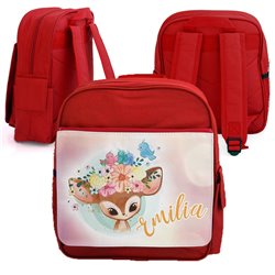 Plecak z grafiką "Sarenka"- podaj imię oraz wybierz kolor.