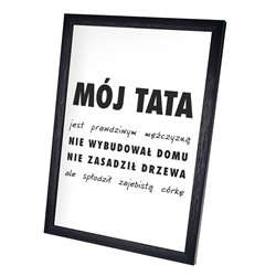 Plakat -"Mój Tata"- świetny prezent z okazji Dnia Ojca.