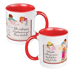 Kubek 330 ml kolorowy "Dla najlepszej Wychowawczyni"- świetny prezent z okazji Dnia Nauczyciela.