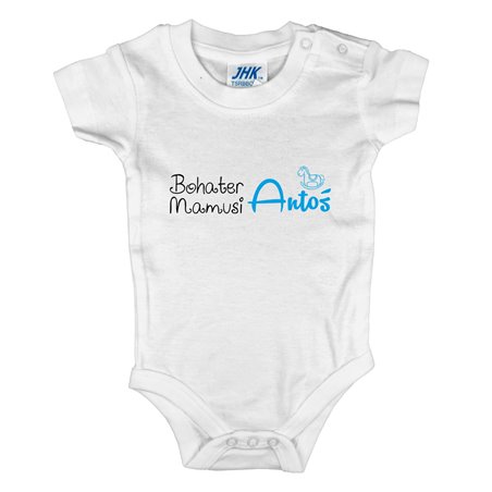 Body dla maluszka z napisem - Bohater Mamusi z imieniem dziecka.