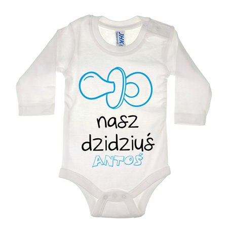 Body dla maluszka z napisem - Nasz dzidziuś z imieniem.