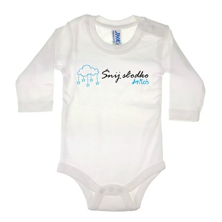 Body dla maluszka z napisem - Śnij słodko z imieniem.