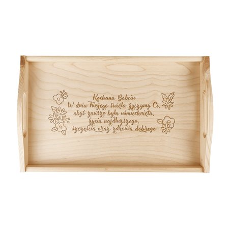 Taca z grawerem specjalnie dla Babci.
