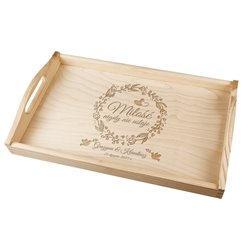 Taca z grawerem specjalnie dla Młodej Pary- prezent z okazji ślubu.