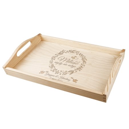 Taca z grawerem specjalnie dla Młodej Pary- prezent z okazji ślubu.