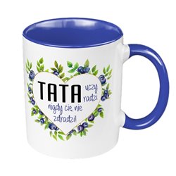 Kubek 330 ml kolorowy "TATA"- prezent z okazji Dnia Ojca.