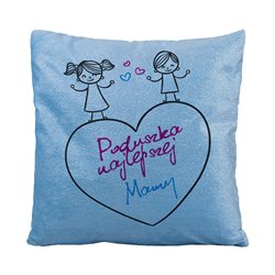 Brokatowa poduszka dla Mamy- prezent z okazji Dnia Mamy.