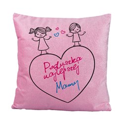 Brokatowa poduszka dla Mamy- prezent z okazji Dnia Mamy. 2