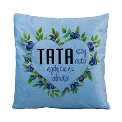 Brokatowa poduszka dla Taty- prezent z okazji Dnia Taty.