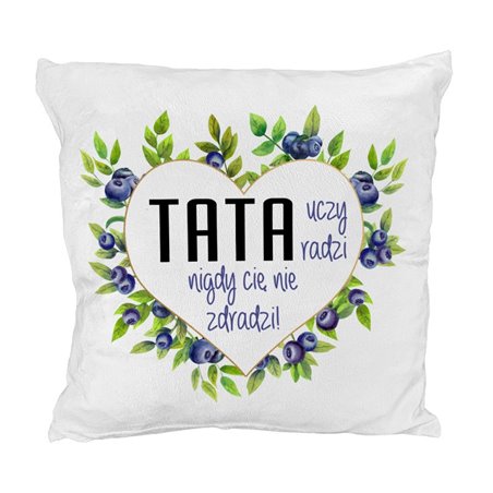 Pluszowa poduszka "TATA" -milutka i mięciutka - jak misio.