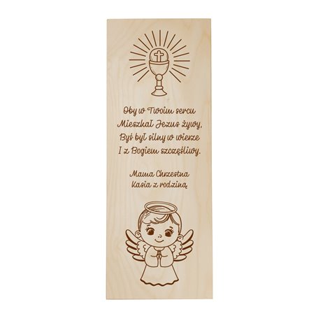 Duże pudełko na czekoladę XXL i pieniądze na Komunię Świętą.