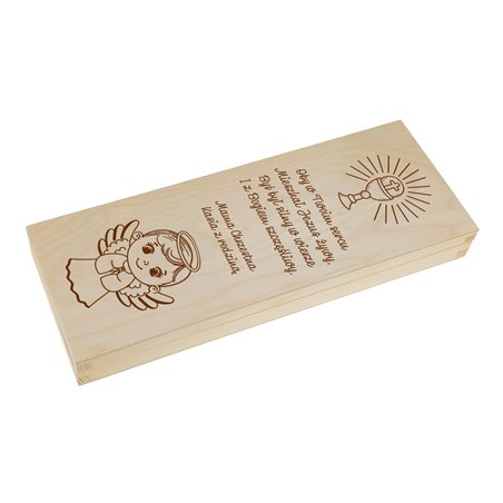 Duże pudełko na czekoladę XXL i pieniądze na Komunię Świętą.