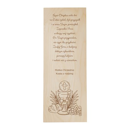 Duże pudełko na czekoladę XXL i pieniądze na Komunię Świętą wzór 3.