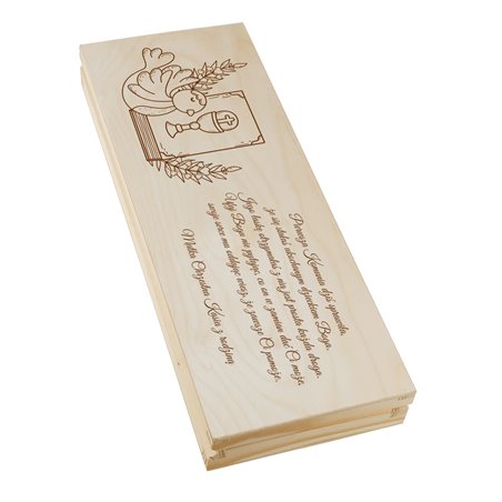 Duże pudełko na czekoladę XXL i pieniądze na Komunię Świętą - wzór 2.