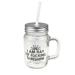 Kubek słoik "I am ray".