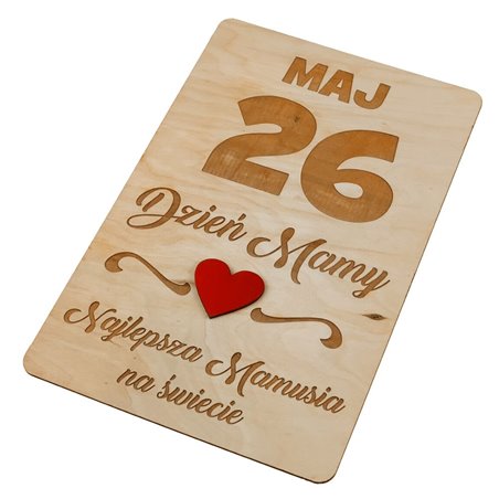 Tabliczka do sesji zdjęciowych- kartka z kalendarza- Dzień Mamy.