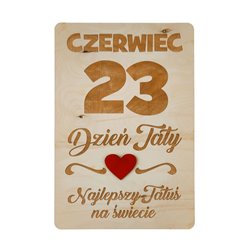 Zestaw tabliczek do sesji zdjęciowych- kartka z kalendarza- Dzień Mamy i Dzień Taty. 2