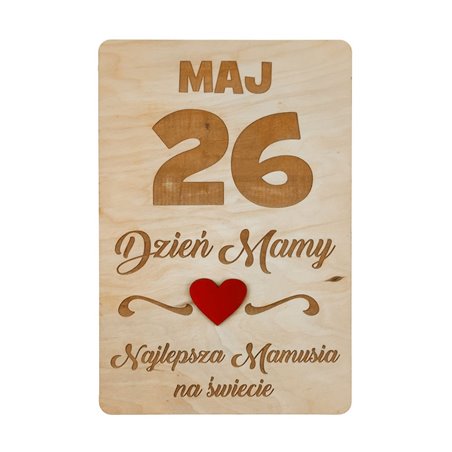 Zestaw tabliczek do sesji zdjęciowych- kartka z kalendarza- Dzień Mamy i Dzień Taty.
